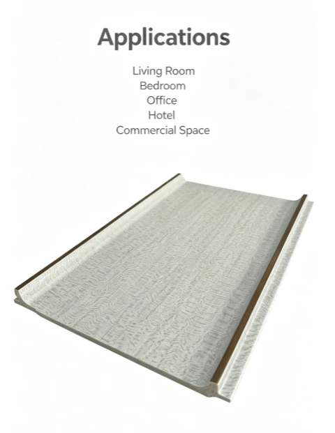 Light Linen Texture Champagne Trim Wall Panel factory