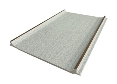 Panel de pared con ribete champán con textura de lino claro